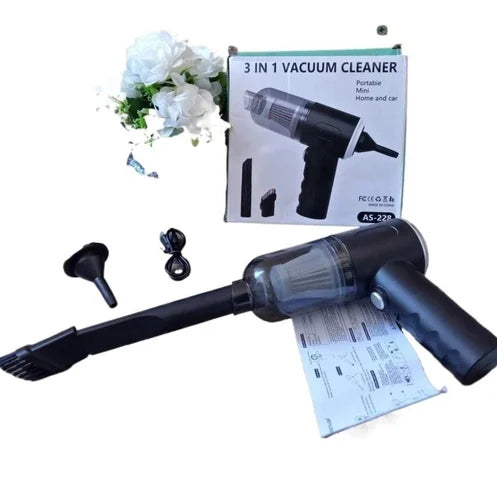 3-in-1 Portable Vacuum Cleaner for Home & Car
