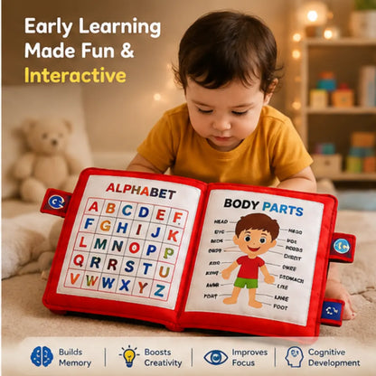 LittleGenius™ Interactive Learning Cushion Book | Early Education Activity Book for Kids .